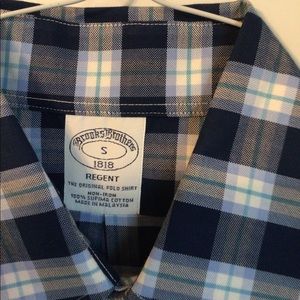 Brooks brothers small plaid button down shirt